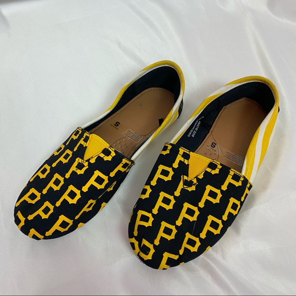Team Beans MLB Pittsburgh Pirates Canvas Shoes 5-6